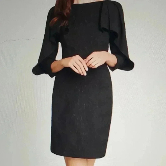 BCBG MAXAZRIA DRAPED SHOULDER DRESS SIZE 10 - Picture 2 of 6